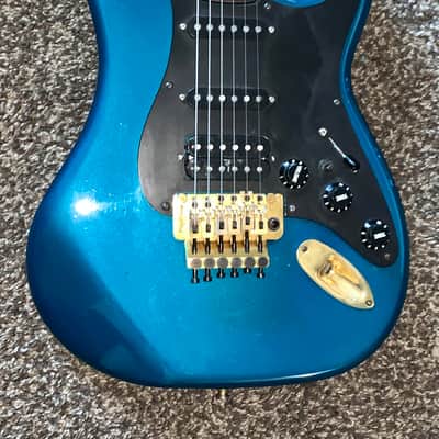 Vintage 1983 Kramer Pacer Blue burst electric guitar made in the usa image 5