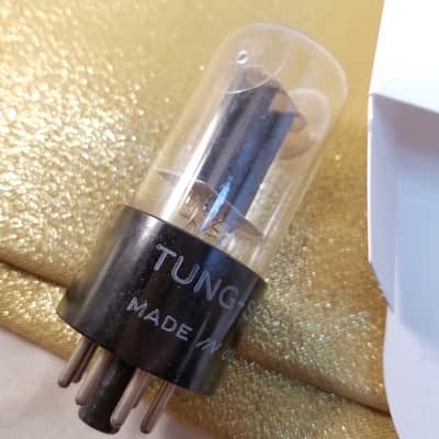 Tung-Sol Matched Pair (2) 6SN7GT tNOS AT1000 TESTED Vacuum Tubes T4 mouse ears dual triode 1952-1953 image 1