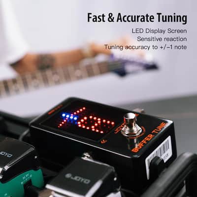 JOYO Buffer & Tuner Guitar Pedal, ±1 Cent Accuracy with LED Display & Analog Buffer Circuit, DC Output, True Bypass (Buffer Tune JF-19) image 4