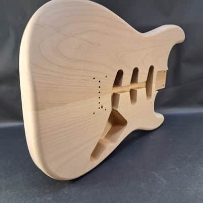 Unfinished Alder SSS Hardtail guitar body - fits Fender Strat Stratocaster necks J2506 image 6