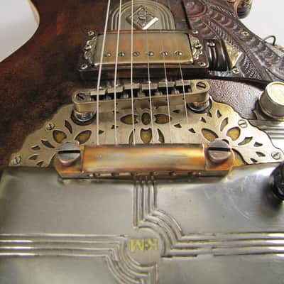 Tony Cochran Guitars Custom #50 "Lidia" 2015 - Aged Leather & Chrome image 6