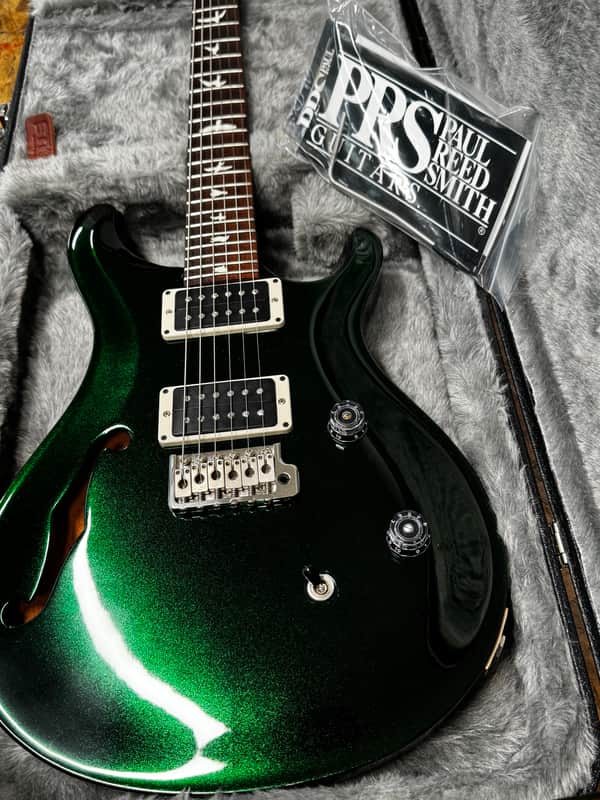 ‘21 PRS CE 24 Semi-Hollow in Forest Green Metallic w/HSC | Reverb