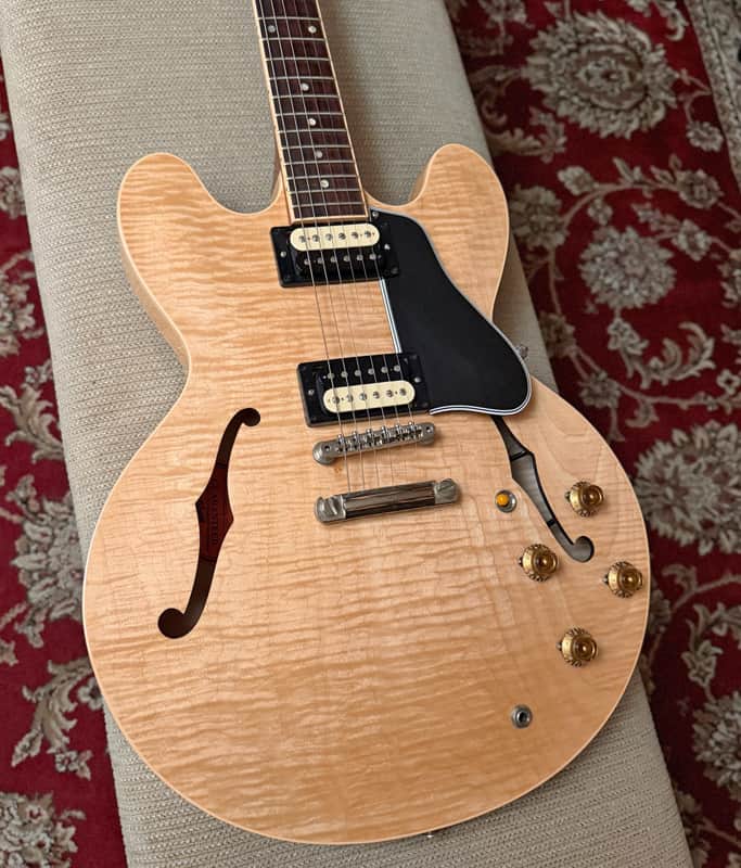 Gibson ES-335 Dot Figured Antique Natural 2004 w/ OHSC - Seymour Duncan Pickups