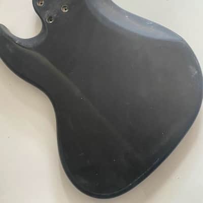 Black Basswood Jazz Bass Style Body image 5