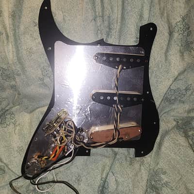 11-Hole Tortoiseshell Strat Pickguard Loaded with Seymour Duncan Custom Shop Staggered Pole Pickups + Backplate - SSS image 2