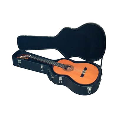RockCase Classical Standard Guitar Case, Curved, Black Tolex image 4