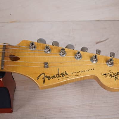 Fender Custom Edition ST57-140YM Yngwie Malmsteen Signature Stratocaster MIJ 1994 Pearl Yellow White Scalloped Japan Fujigen w/ OHSC image 4