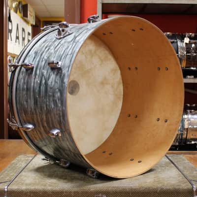 1950s Gretsch Broadkaster Outfit in Midnight Blue Pearl 14x22 9x13 16x16 image 7
