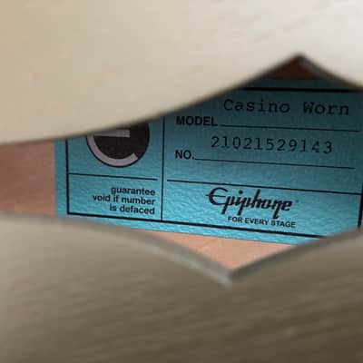 Epiphone CASINO 2021 - OLIVE WORN with Excellent Case FULLY HOLLOW-P-90s image 16