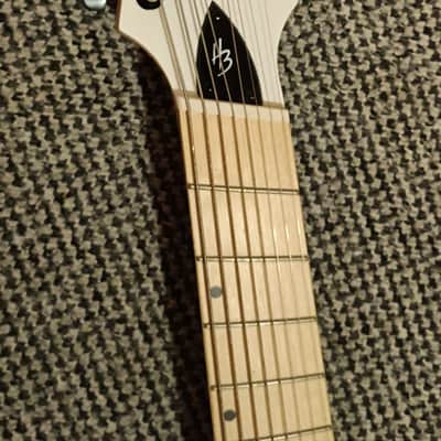 Harley Benton 8 String - R-458MN WH MultiScale - White image 5