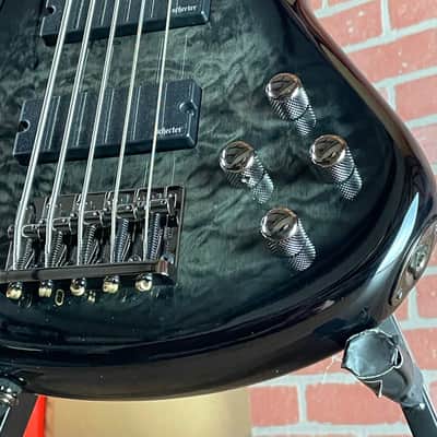 Schecter Stiletto Extreme-5 Bass Guitar - See-thru Black image 4