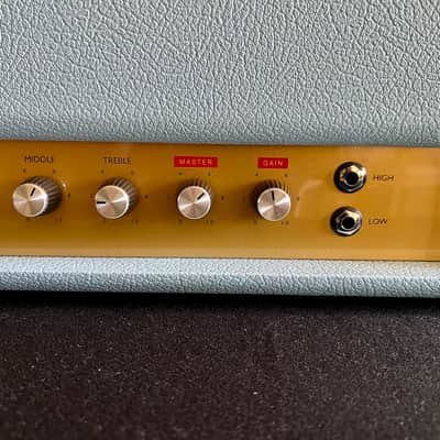 Marshall 1959BJA Billie Joe Armstrong Signature Handwired JMP Reissue 100-Watt Guitar Amp Head 2026 - Blue image 6