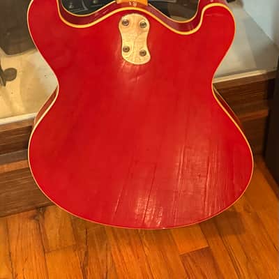 Mosrite of California Custom 1968 Cherry Semie Moseley Semi-Hollow Bakersfield Maphis image 2