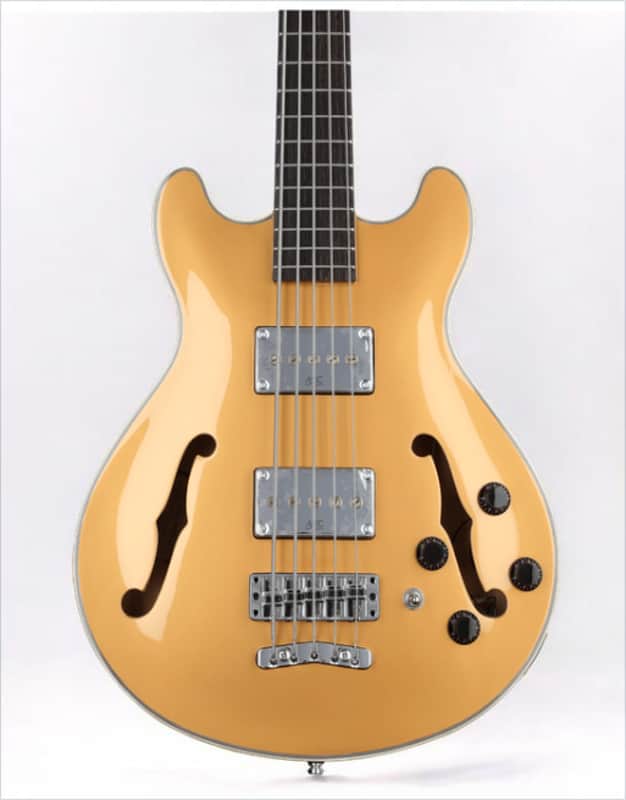 Warwick RockBass Star Bass, 5-String - Metallic Gold High Polish image 1