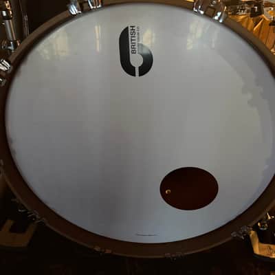 British Drum Company Lounge Series 12/16/22" 3pc Mahogany / Birch Shell Pack - Kensington Crown image 4