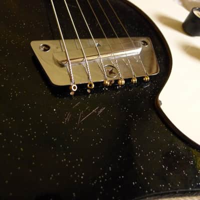 UNUSUAL '64 Silvertone 1448 Pre "Skate Key" Reverse Tuners, RARE Chromed Steel Saddle 4lb 14oz image 6