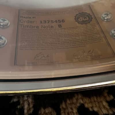 DW 3.14" x 14" Collector's Series Maple Pi Snare Drum - Black Oyster w/ Chrome Hardware image 4