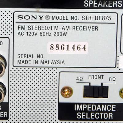 Sony STR-DE875 receiver image 4