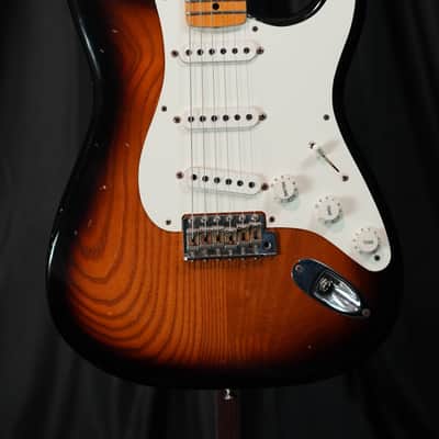 2017 Fender Custom Shop 1956 Stratocaster Journeyman Relic – Roasted Canadian Black Ash image 2