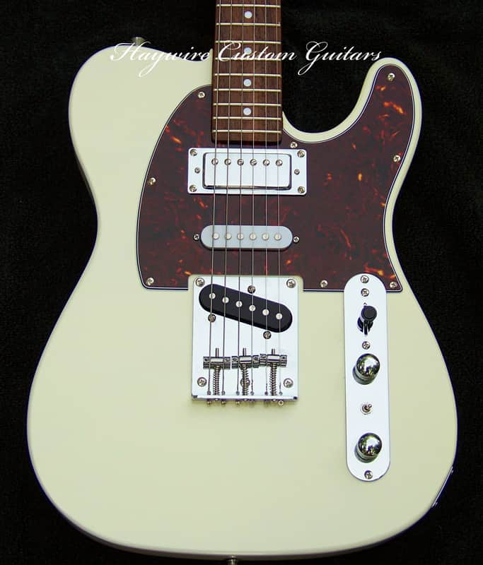 Brent Mason Style 2025 Mahogany White Nashville T-Style Guitar-7-Way+Mini-Humbucker+ Frets Leveled + Roasted Maple/Rosewood 12" Radius Neck+ Vintage Tortoise Guard +406C Grover Locking Tuners and Full Setup Included! image 1