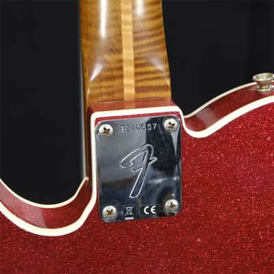 Fender Custom Shop 50's Telecaster Thinline Journeyman Relic - Red Sparkle image 9