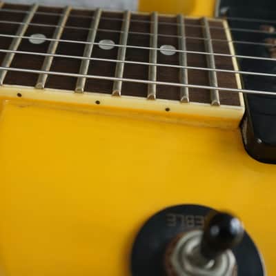 Blitz by Aria Pro II Leopard Transparent TV Yellow Single Cut P90 MIJ image 21