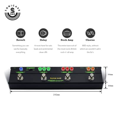 SONICAKE SonicBar RockStage 80s Classic Arena Rock Guitar Multi Effects Pedal(U.S. domestic inventory) image 2