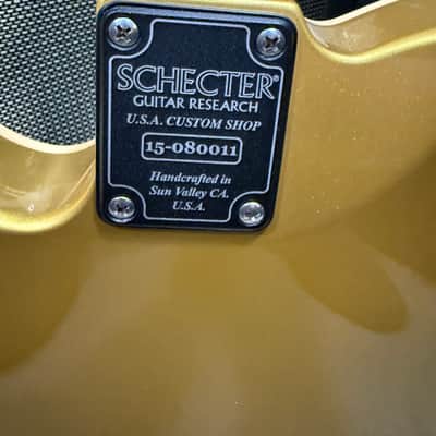 Schecter PT USA Custom Shop 2020-2021 - Gold image 5