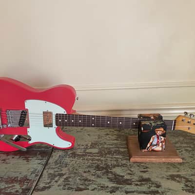 2022 Partscaster / Barncaster T-Type - Fiesta Red Nitro - Pine Body - P90 - Bigsby B5 image 21