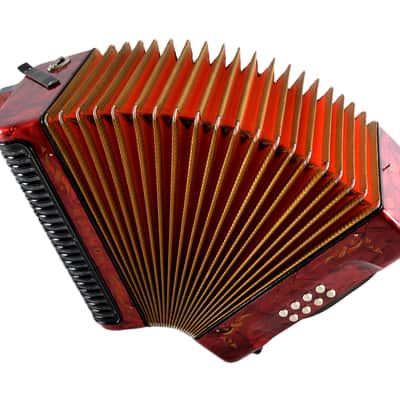 Excellent, German Made, Vintage, Top Quality, Diatonic Button Accordion Hohner Corso 8 Bass - 3 voice in G/C (Sol-Do) 21x8 buttons image 10