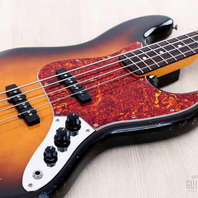 1989 Fender Jazz Bass ‘62 Vintage Reissue JB62-550 Sunburst 100% Original, Japan MIJ Fujigen image 6
