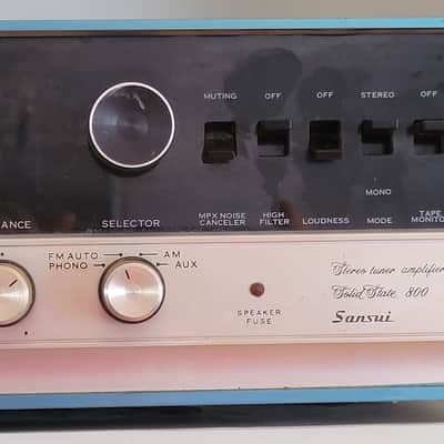 1970 Japan Made Sansui Solid State 800 AM/FM Stereo Receiver Great Sound 25 Watts Per Channel image 5