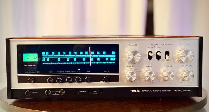 πΆβ¨ Yamaha CR-700 Vintage Receiver w/ Original Wood Case β Recap, Tuner Tested, LED Dial, Serviced/Cleaned (120V) image 1