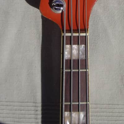 Fender Jazz Bass 1966 - Fiesta Red Matching Headstock image 6