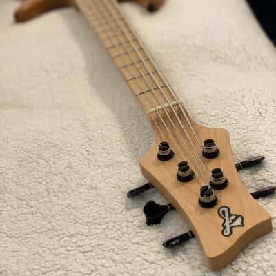F Bass VF5 PJ 2018 Natural Alder and Ash with Ebony Vaneers image 10