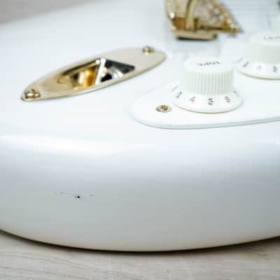 Fender Vintage Custom Shop 1957 Reissue Stratocaster TCP Time Capsule 2023 Aged White Blonde w/ OHSC image 8
