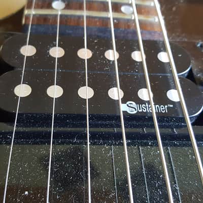 Fernandes Revolver Pro Sustainer  2004 Metallic Black LEFT Handed image 3