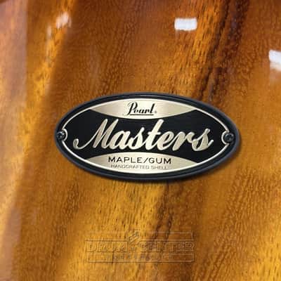 Pearl Masters Maple/Gum 4pc Drum Set 22/10/12/16 Exotic Saman Honeyburst image 5