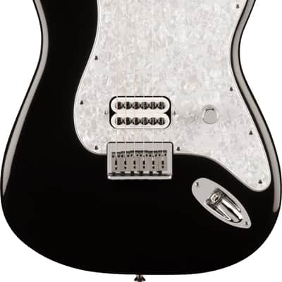 Fender Limited Edition Tom DeLonge Stratocaster Electric Guitar, Black, RW image 2