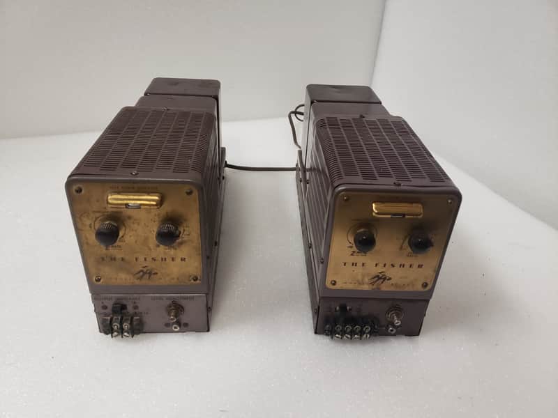 Fully Restored Pair Of Fisher 80AZ Monoblocks - 30WPC Mono Power Amps With Unique Looks And Classic Fisher Performance! image 1