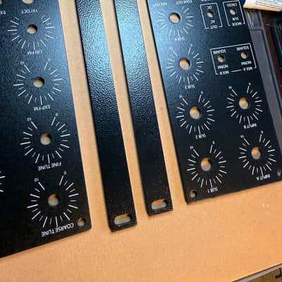 MOTM Format Rack Mount End Caps 2025 - Black Powder Coat image 3
