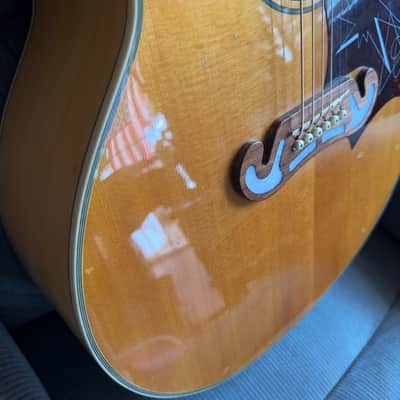 RARE Epiphone EJ200E ELVIS PRESLEY Signature Super Jumbo 2008 - 2011 - Antique Natural image 7