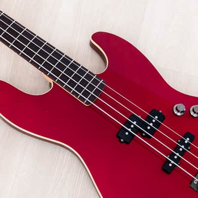 2011 Fender Aerodyne Jazz Bass AJB-DX Candy Apple Red PJ, Japan MIJ image 7