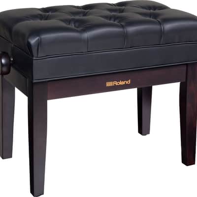 Roland RPB500 Rosewood Adjustable Piano Stool with Button Top and Music Storage image 1