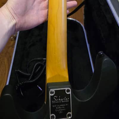 Schecter Damien-6 2005 - 2011 - Satin Black + Hard Case image 5