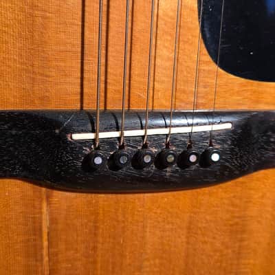 Vintage Japan 1970s S. Yairi 9110 SYairi Dreadnought Acoustic Natural - Top Splice Repair & GREAT Sound! image 8