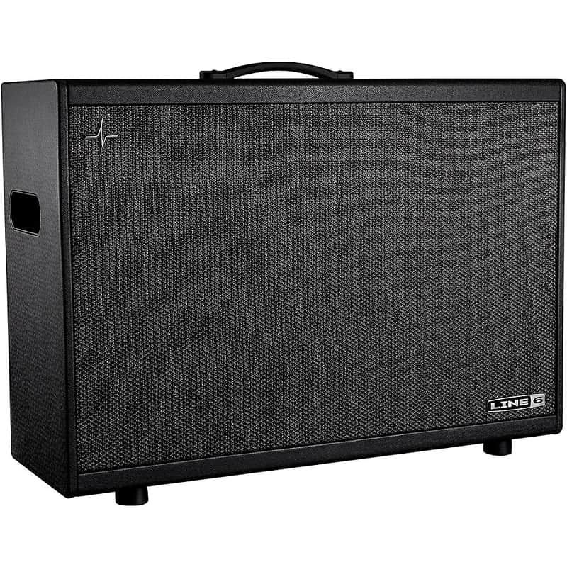 Line 6 Powercab 212 Plus 500W 2x12 Powered Stereo Guitar Speaker Cab Regular Black and Silver image 1