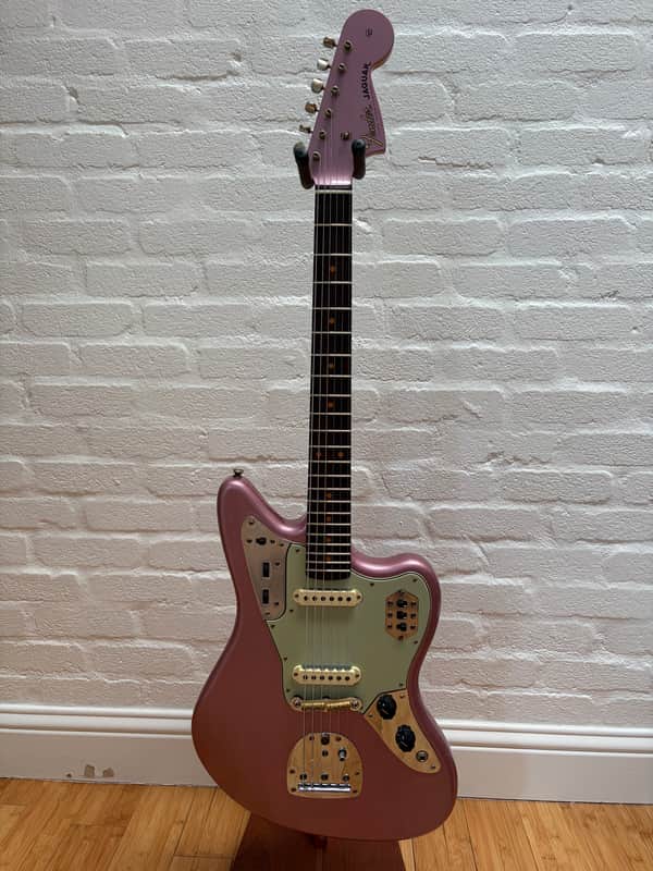 Fender Custom Shop 1964 Jaguar 2024 - Journeyman Faded Burgundy Mist Metallic