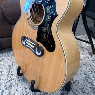 Epiphone EJ200SCE/N 2018 Natural Blonde, Sonic 2 preamp image 16