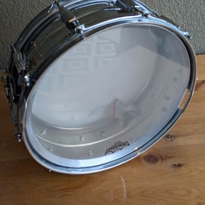 Vintage Ludwig Chrome Over Brass Snare Drum — Pre-Serial, 1961-1963 image 11